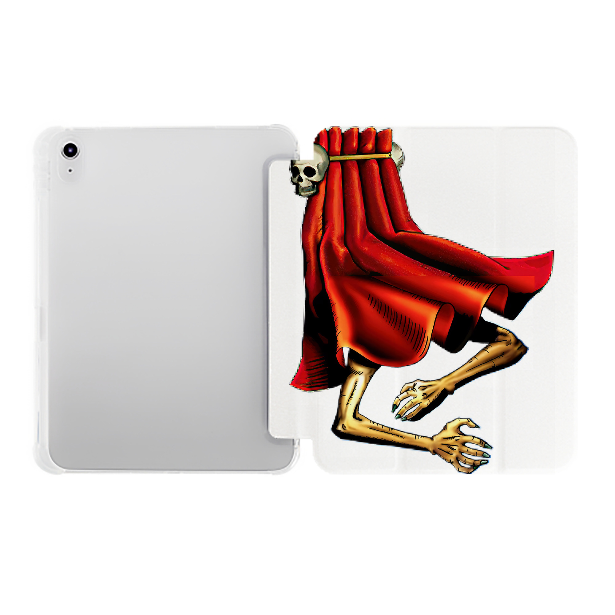 （画像用） 遊☆戯☆王 Yu-Gi-Oh! IPad ケース ペン収納付き 三つ折りスタンド PUレザー×シリコン 対応機種9.5/10.5/10.9インチ